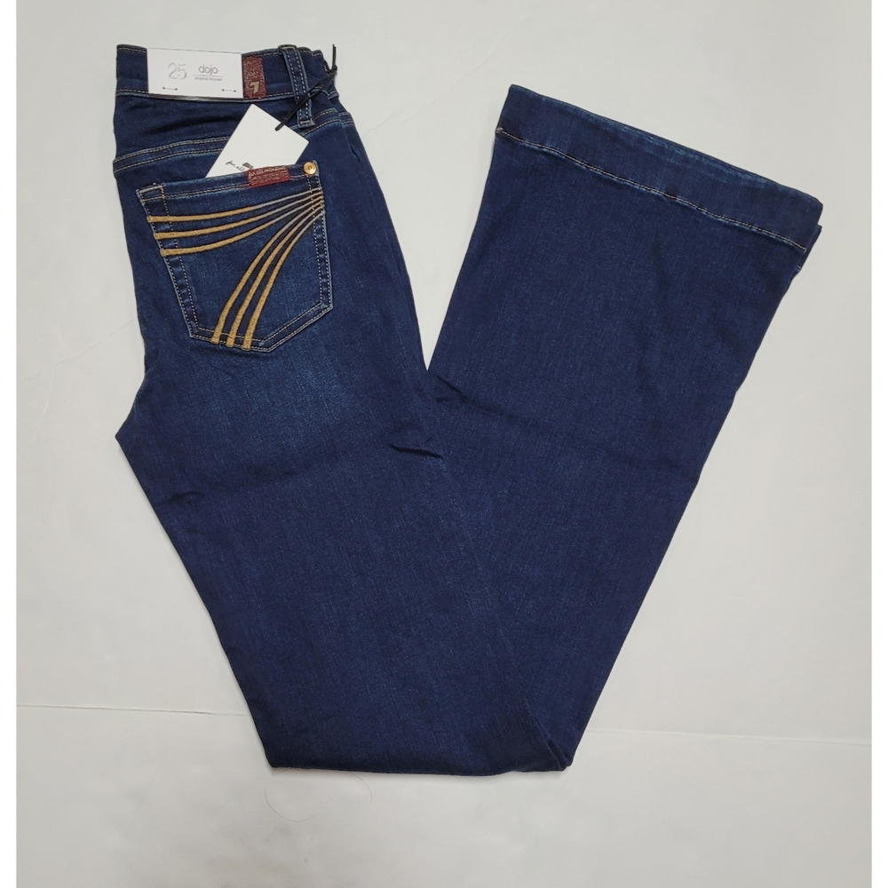 7 For All Mankind Dark Blue Flare Jeans
